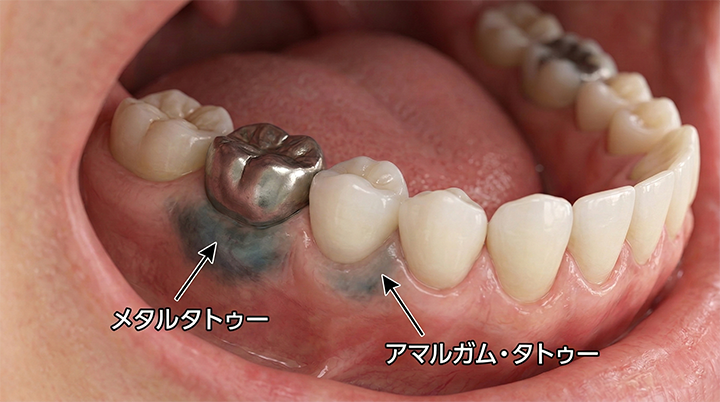 黒ずみ・境目の変色